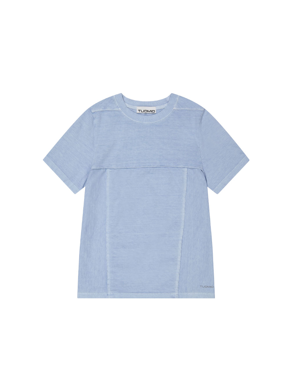 GARMENT DYED SEAM POINT T-SHIRTS [BABY BLUE]